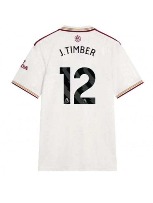 Arsenal Jurrien Timber #12 Ausweichtrikot 2025-26 Kurzarm Arsenal Jurrien Timber #12 Ausweichtrikot 2025-26 Kurzarm